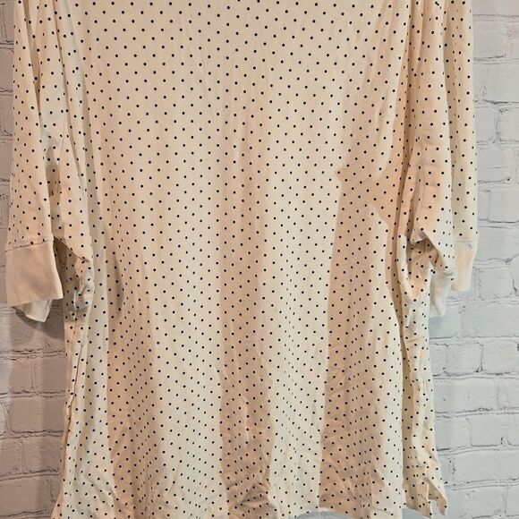 Whites Stag ivory and black polka dot plus size 4X t shirt - Picture 3 of 9